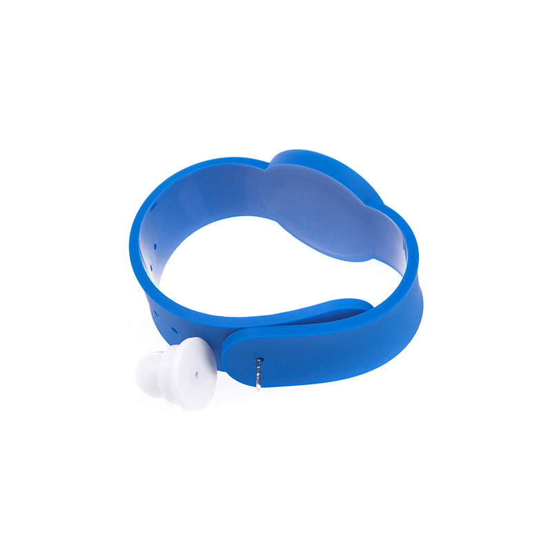 PVC03 RFID PVC 防拆腕带小孩可调节一次性扣智能腕带