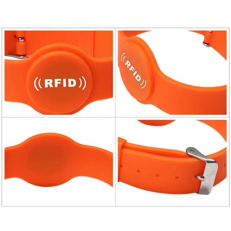 GJ16 RFID硅胶智能手表腕带手表扣手环