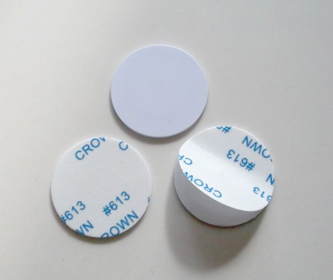 RFID PVC 圆币卡 F08 MF1 S50 S70 门禁卡圆币标签