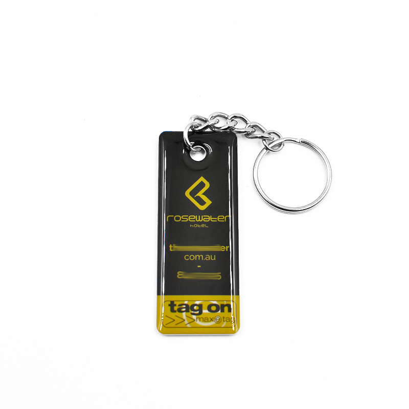 RFID 水晶滴胶钥匙扣EM4305防水钥匙链门禁卡钥匙扣