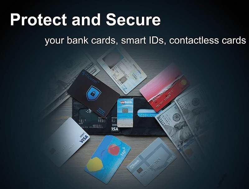 厂家供应rfid屏蔽卡防复制扫描盗刷读取金融IC卡银行卡nfc屏蔽卡